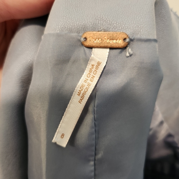 Thredup(PRICE IS FIRM!)Free People Light Blue, Short Skirt - Picture 2 of 7